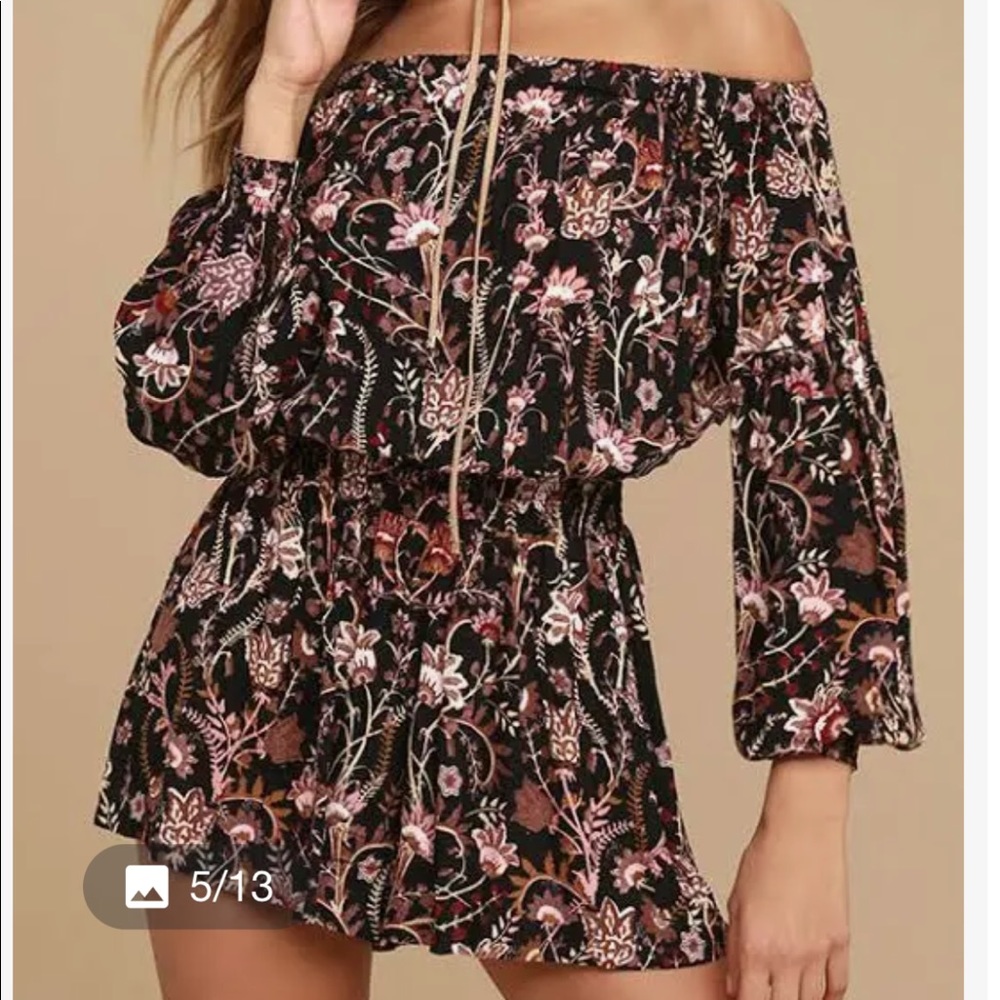 Free People Pretty And Free Off The Shoulder Romper